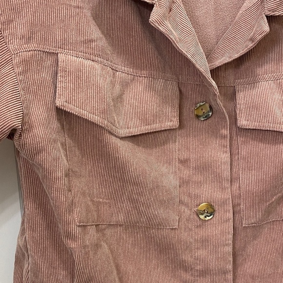 Mine Women's Corduroy Utility Jacket - Dusty Pink - Picture 4 of 5